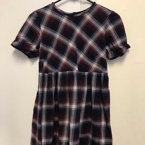 ASOS plaid baby doll dress